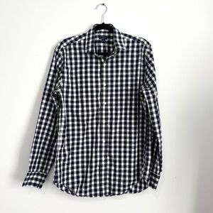 J. Crew Men’s Flex Wrinkle Free Plaid Button Down‎ Shirt Blue size M